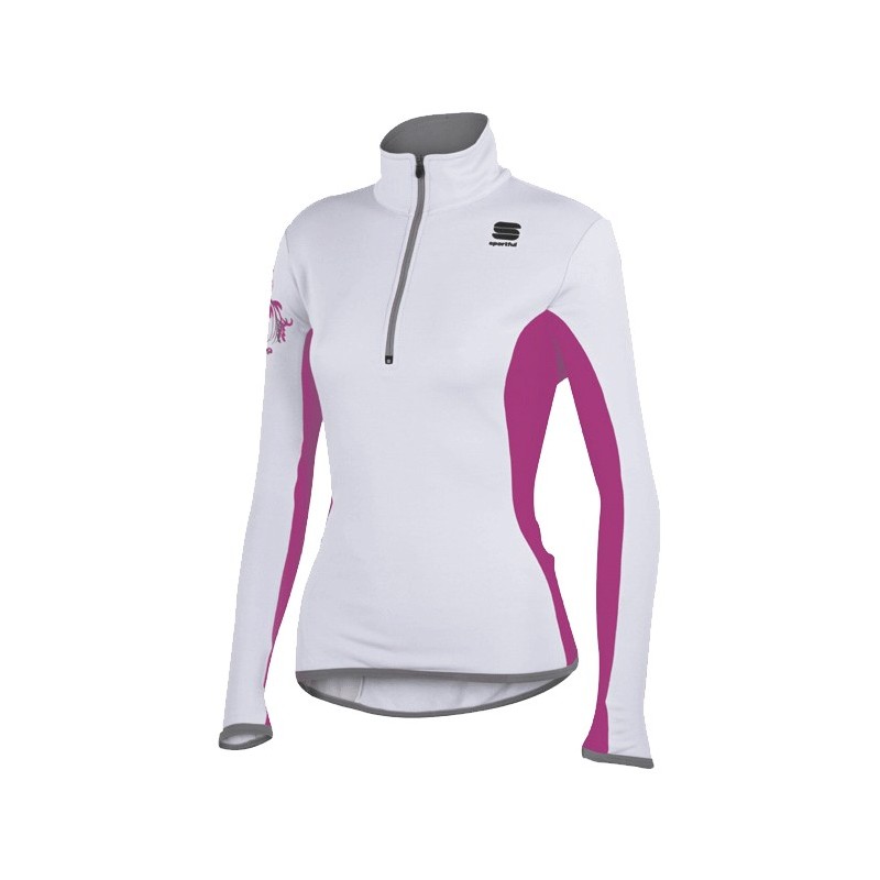 Skjorte for kvinner Sportful Dolomiti Jersey hvit-fuchsia Skjorte for kvinner Sportful Dolomiti Jersey hvit-fuchsia